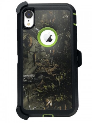 Apple iPhone XR Defender Box GREEN Camo